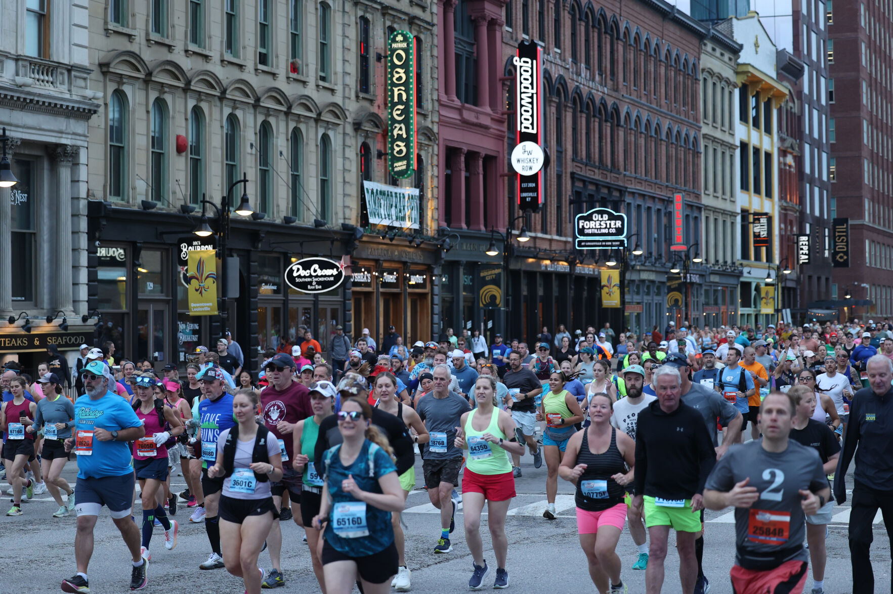 Whiskey Row running during Marathon.JPG